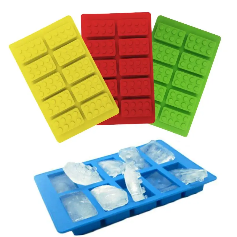 Easy To Demould 10 Hole Building Block Puzzle Chocolate Cake Jelly Ice Cream Mold DIY Silicone Ice Tray Mold, Green,blue,red,yellow
Easy To Demould 10 Hole Building Block Puzzle Chocolate Cake Jelly Ice Cream Mold DIY Silicone Ice Tray Mold, Green,blue,red,yellow