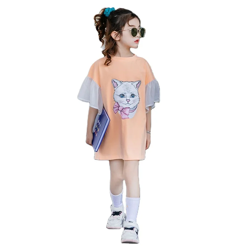 Girls short-sleeved t-shirt mid-length 2020 new Korean style trumpet sleeve western cartoon half-sleeved t-shirt summer
Girls short-sleeved t-shirt mid-length 2020 new Korean style trumpet sleeve western cartoon half-sleeved t-shirt summer
