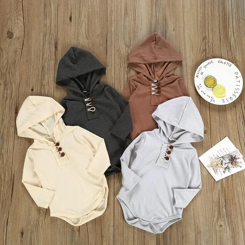 2020Newborn Baby Romper Long sleeve Solid Hoodie Sweatshirt Tops Button Front Infant Baby Romper Jumpsuit Casual Clothes Outfits, As picture
2020Newborn Baby Romper Long sleeve Solid Hoodie Sweatshirt Tops Button Front Infant Baby Romper Jumpsuit Casual Clothes Outfits, As picture