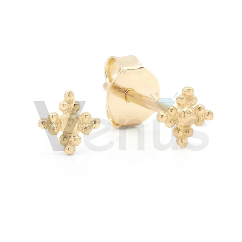 VENUS 925 sterling silver Vintage bohemian jewelry trio mini bead flower stud earrings gold 2021
VENUS 925 sterling silver Vintage bohemian jewelry trio mini bead flower stud earrings gold 2021