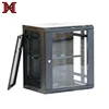 China supplier data center rack 12u Network Cabinet With Tempered Glass Door Post Rack