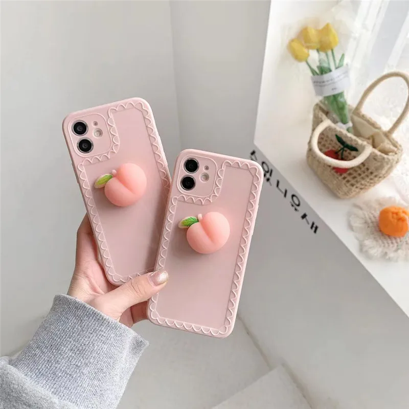 Girlsh Cute Stereoscopic simulation Honey Peach Pink cover For iPhone 11 Pro Max SE 7 8 X XS XR Plus Full Fall Protection Case
Girlsh Cute Stereoscopic simulation Honey Peach Pink cover For iPhone 11 Pro Max SE 7 8 X XS XR Plus Full Fall Protection Case