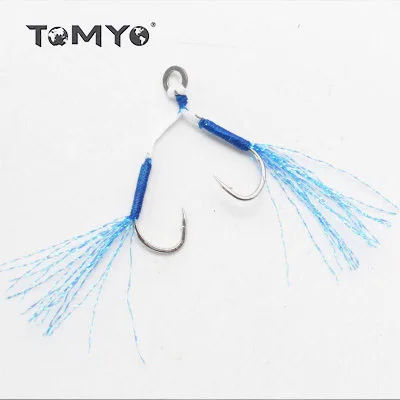 ToMyo Wholesale Offshore Jigging Fishing Gear Dual Hooks Metal Jig Tinsel Fishing Assist Hook, As picture shown
ToMyo Wholesale Offshore Jigging Fishing Gear Dual Hooks Metal Jig Tinsel Fishing Assist Hook, As picture shown