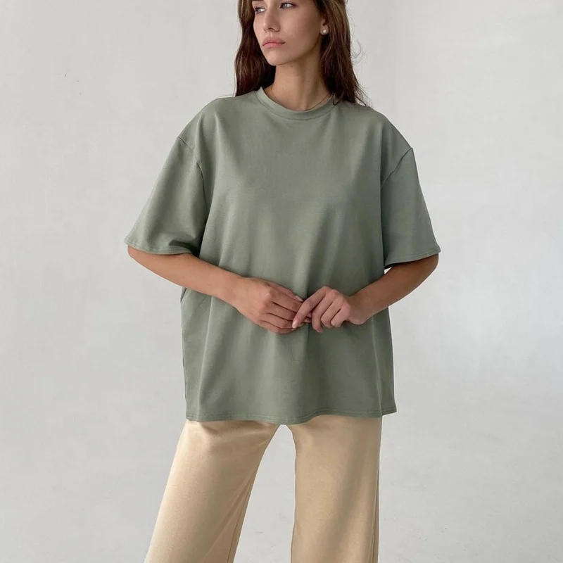 T-shirt Women 2021 Short Sleeve Tee Shirts Blank Oversized T-shirt Women Acid Wash T-shirt Plus Size Tshirt for Women Custom
T-shirt Women 2021 Short Sleeve Tee Shirts Blank Oversized T-shirt Women Acid Wash T-shirt Plus Size Tshirt for Women Custom