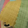 wholesale woven plain style Two-tone 30% linen 60% cotton 10% spandex high quality blend fabric for dresses, casual wear, shirts