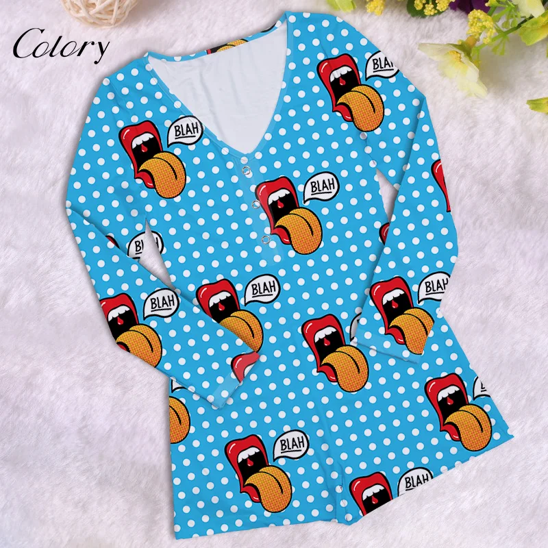 Colory Home Wear Pajamas Onesie Sleepwear For Women Pajama Shorts Sexy Warm Onesie, Picture shows
Colory Home Wear Pajamas Onesie Sleepwear For Women Pajama Shorts Sexy Warm Onesie, Picture shows