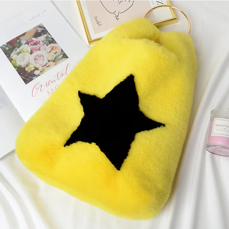 Exclusive Imitation Rabbit Fur Large-Capacity All-match Casual Women's Handbag Star shaped Stitching Messenger Bag
Exclusive Imitation Rabbit Fur Large-Capacity All-match Casual Women's Handbag Star shaped Stitching Messenger Bag