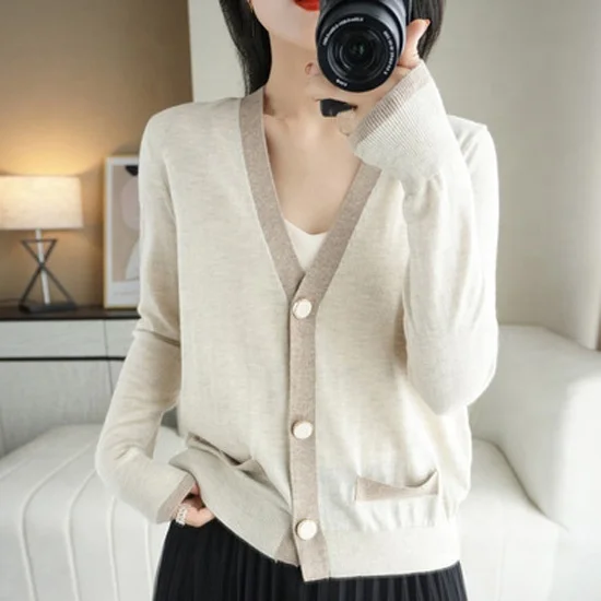 Colorful Coat Knitted Cardigan Sweater Women's V-neck Long Sleeve Plus Size Outer Wear Short Casual and Fashion Base Shirts, Solid
Colorful Coat Knitted Cardigan Sweater Women's V-neck Long Sleeve Plus Size Outer Wear Short Casual and Fashion Base Shirts, Solid