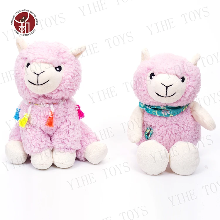 Wholesale Customized Good Quality Super Soft Toys Pink Lovely Plush Sheep