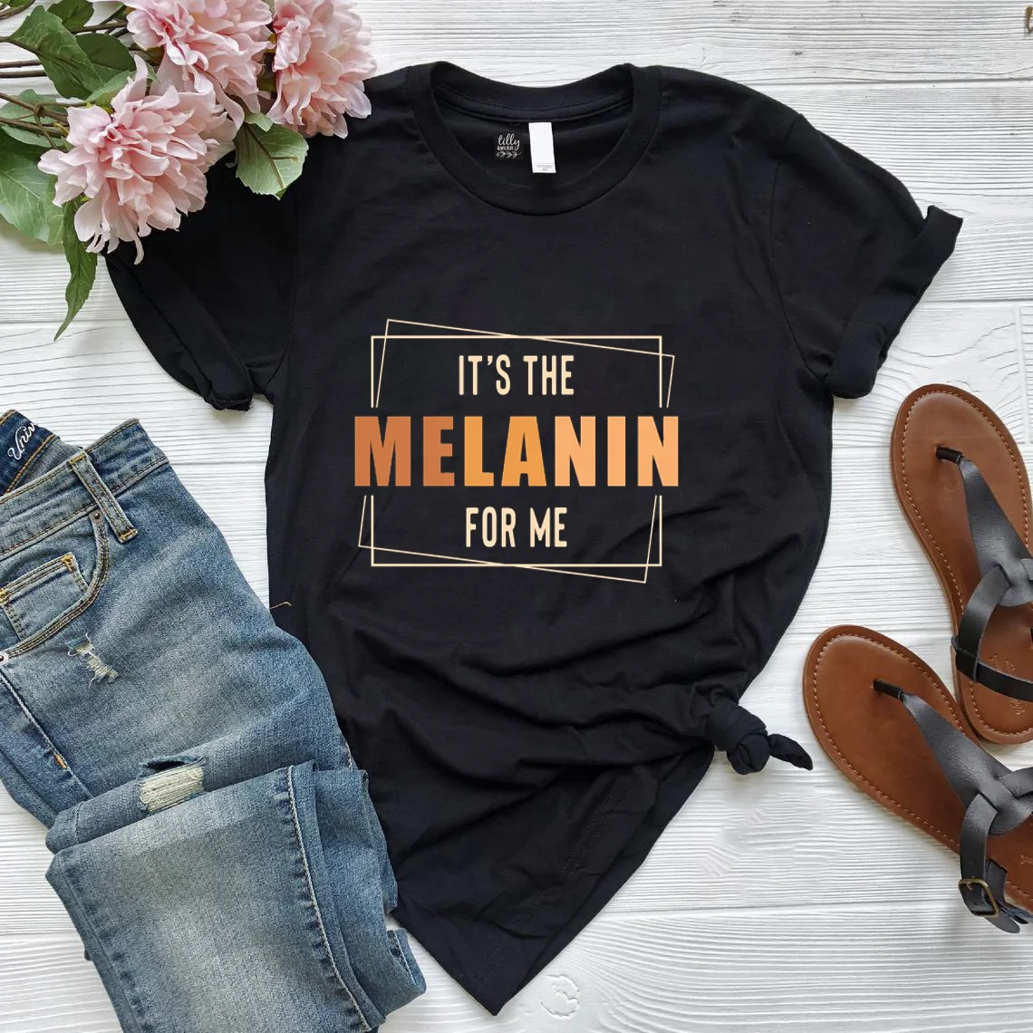 Hot selling Women's Tshirt Ladies 100% Cotton T Shirts Melanin Women Summer Femme Graphic Tees Shirt, Black white gray dark blue red
Hot selling Women's Tshirt Ladies 100% Cotton T Shirts Melanin Women Summer Femme Graphic Tees Shirt, Black white gray dark blue red