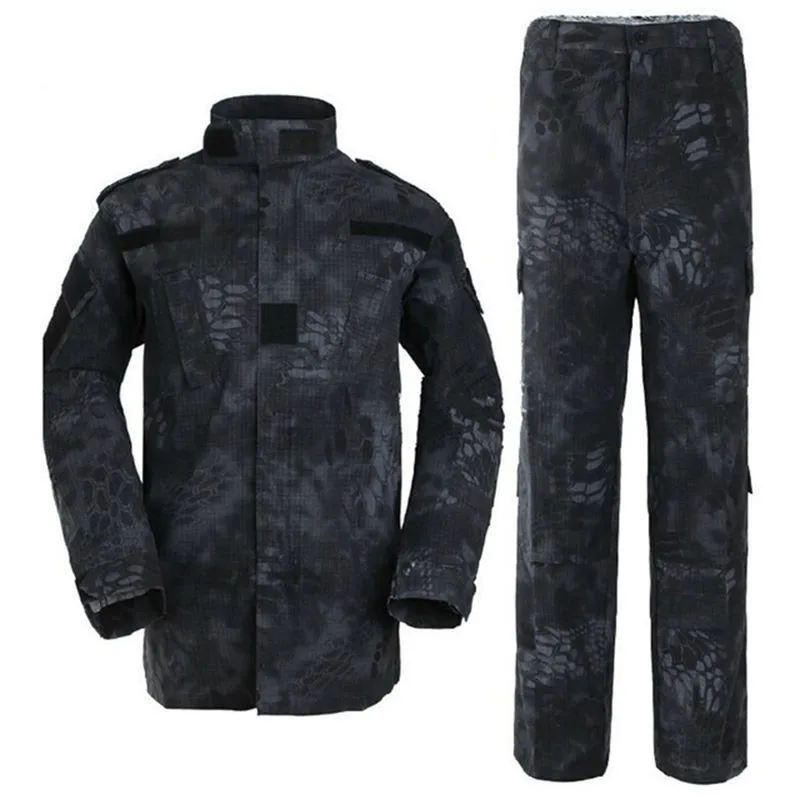 Long Sleeve Men Military Clothe Black Python Frog Army Military Tactical Sportswear Camo Frog Suits Uniform Military Black, Customized color
Long Sleeve Men Military Clothe Black Python Frog Army Military Tactical Sportswear Camo Frog Suits Uniform Military Black, Customized color