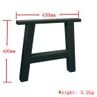 Carbon Steel Metal Coffee Table Legs Custom X Shape Cast Iron Metal Furniture Dining Table Legs Chrome Coffee Tables Leg