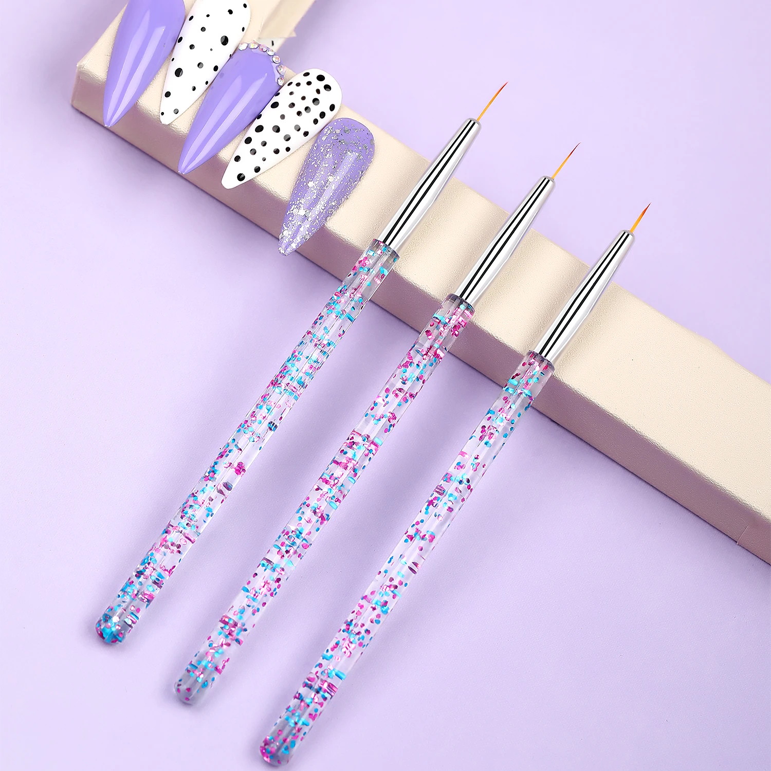 7/9/12mm Missbloom 3 Pcs/Set blue flower silver Nail Art Liner UV Gel Painting Flower Acrylic Private Label nail brush, Transparent
7/9/12mm Missbloom 3 Pcs/Set blue flower silver Nail Art Liner UV Gel Painting Flower Acrylic Private Label nail brush, Transparent