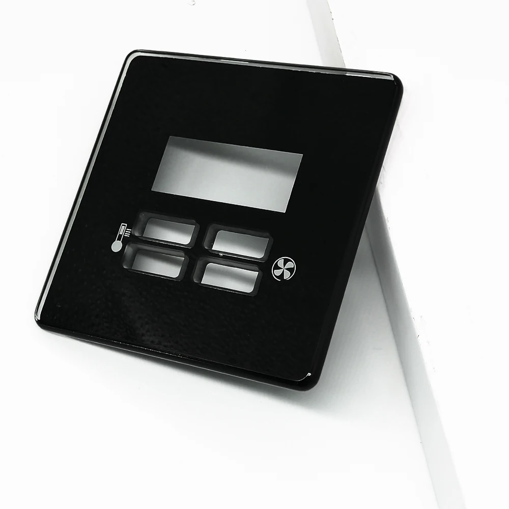 Factory Directly Customized Wholesale Cheap Hotel Intelligent Tempered Switch Glass Panel Touched Glass Switch Plate