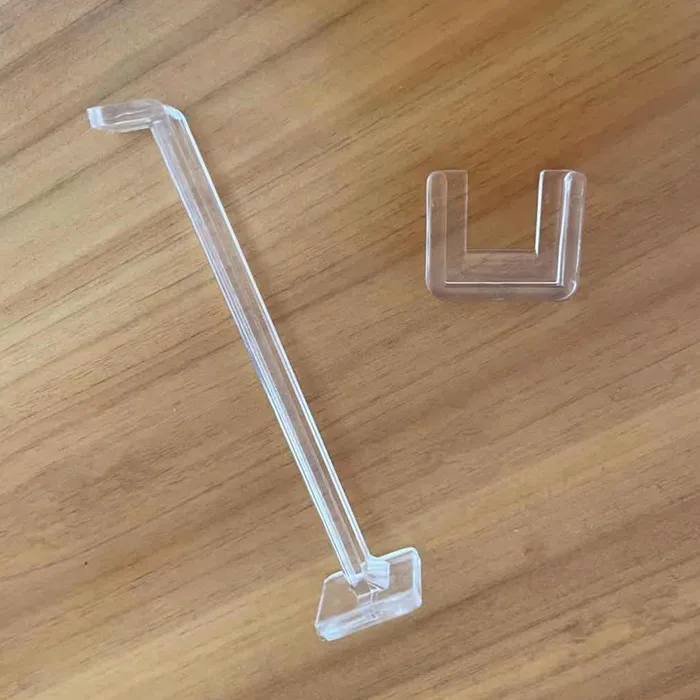 5.7cm Clear Acrylic Hook Slatwall Acrylic Plastic Display Hooks 
5.7cm Clear Acrylic Hook Slatwall Acrylic Plastic Display Hooks