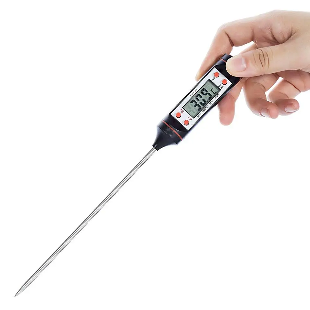 Household High Quality Kitchen Food Thermometer Practical Oven Thermometer With Stainless Steel Long Probe To Measure Baby Milk, Black
Household High Quality Kitchen Food Thermometer Practical Oven Thermometer With Stainless Steel Long Probe To Measure Baby Milk, Black