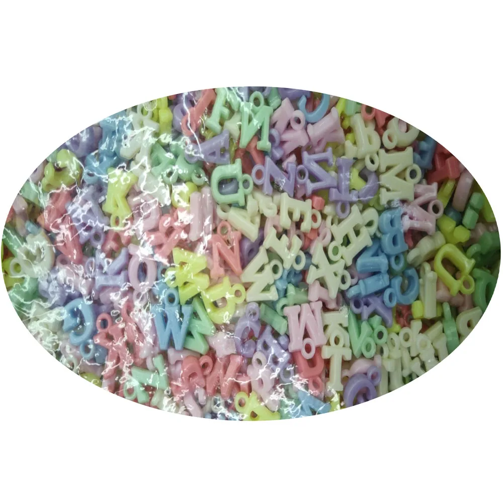 Light Pastel Color Plastic Letter Charms For Baby Kids Girls DIY Jewelry Bracelet Necklace Making Pendant, Same as photo
Light Pastel Color Plastic Letter Charms For Baby Kids Girls DIY Jewelry Bracelet Necklace Making Pendant, Same as photo