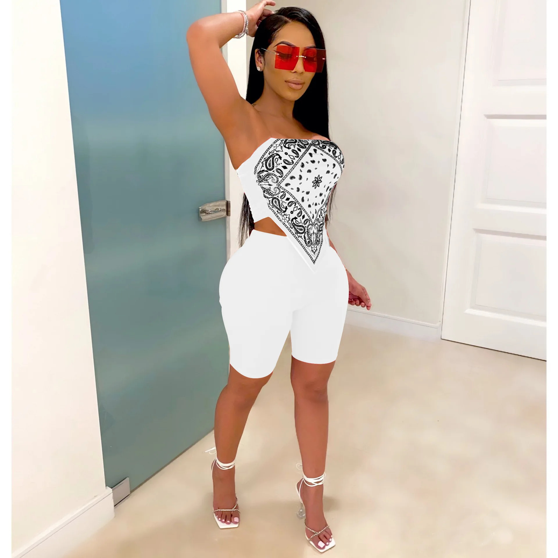 Women 2 Piece Set Sexy Two Piece Pant Sets Clothing Outfits Women Jumpsuits And Rompers Tracksuits Biker Short Sets, Picture color
Women 2 Piece Set Sexy Two Piece Pant Sets Clothing Outfits Women Jumpsuits And Rompers Tracksuits Biker Short Sets, Picture color
