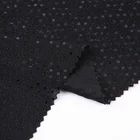 glitter embroidery punching high quality knit spandex nylon fabric for dress