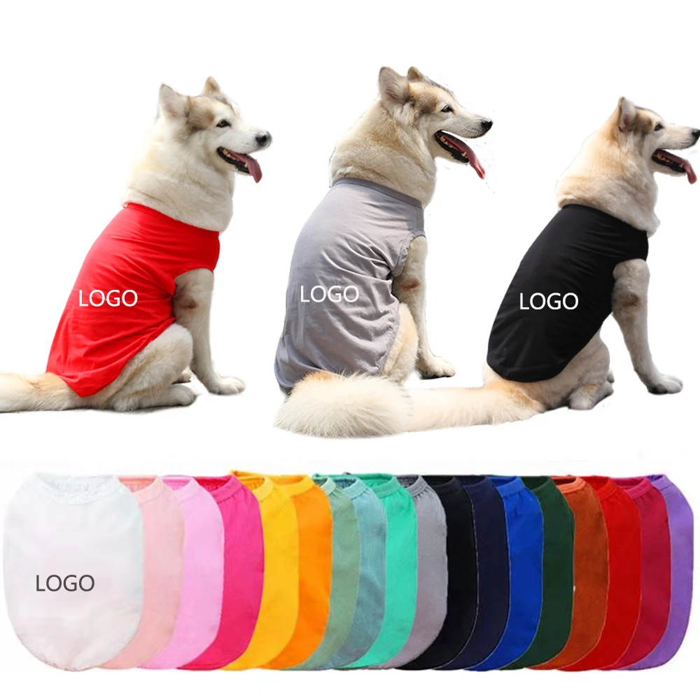 Wholesale 100% cotton cheap DIY blank dog vest clothes Plain Soft Cotton Dog Shirt Summer Pet Clothes, Picture
Wholesale 100% cotton cheap DIY blank dog vest clothes Plain Soft Cotton Dog Shirt Summer Pet Clothes, Picture