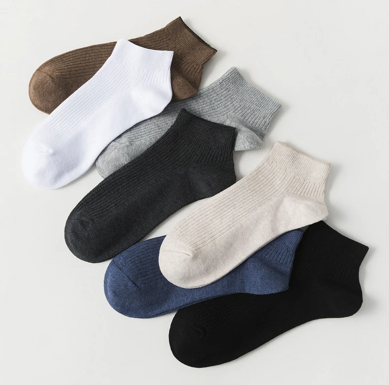 Solid Color 98%Combed Cotton 2%Lycra Spandex Breathable Quality Anti-Order Business Ankle Socks Men, 7 solid colors
Solid Color 98%Combed Cotton 2%Lycra Spandex Breathable Quality Anti-Order Business Ankle Socks Men, 7 solid colors