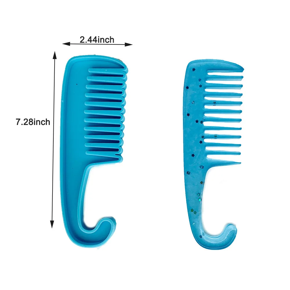 W088 DIY mirror hook comb curved hook comb silicone mold for crystal glue craft, Blue
W088 DIY mirror hook comb curved hook comb silicone mold for crystal glue craft, Blue