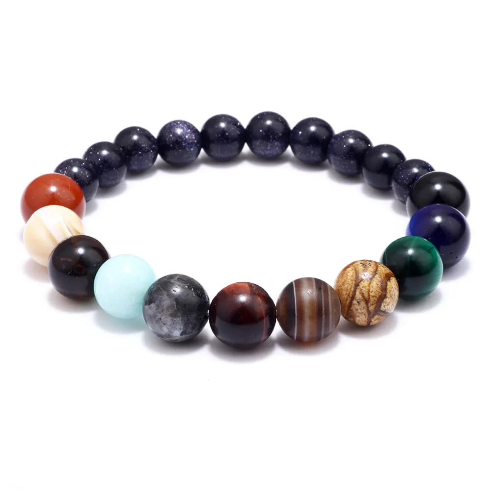 VRIUA Eight Planets Natural Stone Universe Men Women Bracelet Yoga Wheel Galaxy Sun Lover System Bracelet Anniversary Jewelry, Colorful
VRIUA Eight Planets Natural Stone Universe Men Women Bracelet Yoga Wheel Galaxy Sun Lover System Bracelet Anniversary Jewelry, Colorful
