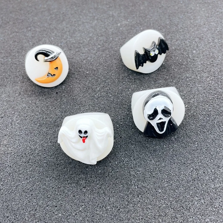 Dvacaman 2021 Halloween New Design Trendy Acrylic Resin Ring Cartoon Cute Bat Halloween Ring Jewelry for Women Party Gifts
Dvacaman 2021 Halloween New Design Trendy Acrylic Resin Ring Cartoon Cute Bat Halloween Ring Jewelry for Women Party Gifts