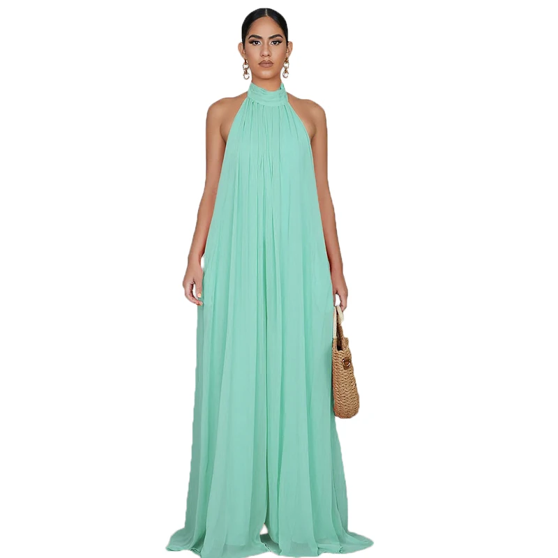 C0303TA71 Latest Multicolor Halter Backless Chiffon Wide Leg Jumpsuit Women Sehe Fashion
C0303TA71 Latest Multicolor Halter Backless Chiffon Wide Leg Jumpsuit Women Sehe Fashion