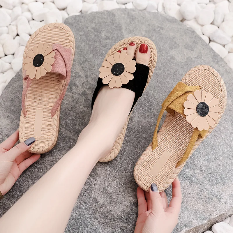 2021 New Arrival Simple Ladies Summer Slippers Solid Color Round Head Open Toe Flower Flat Women Beach Slippers
2021 New Arrival Simple Ladies Summer Slippers Solid Color Round Head Open Toe Flower Flat Women Beach Slippers