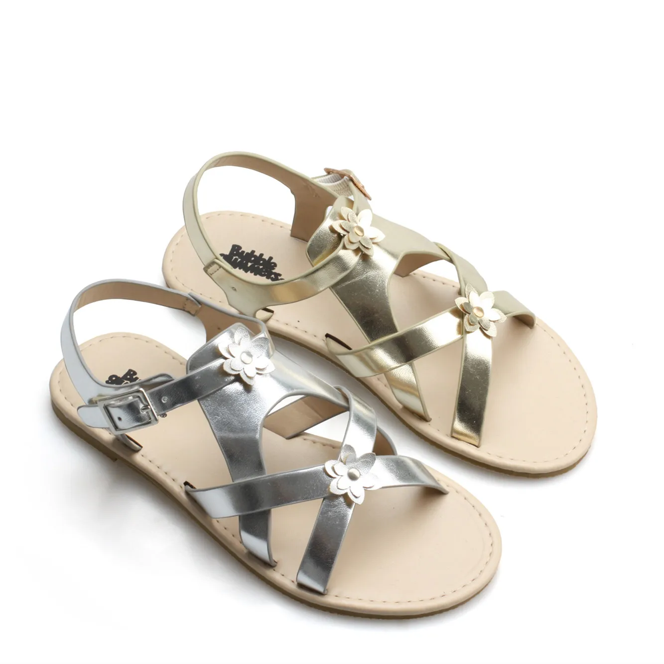 children's casual shoes girls flat shoes pu upper strape cute school party sandals, Silver/gold
children's casual shoes girls flat shoes pu upper strape cute school party sandals, Silver/gold