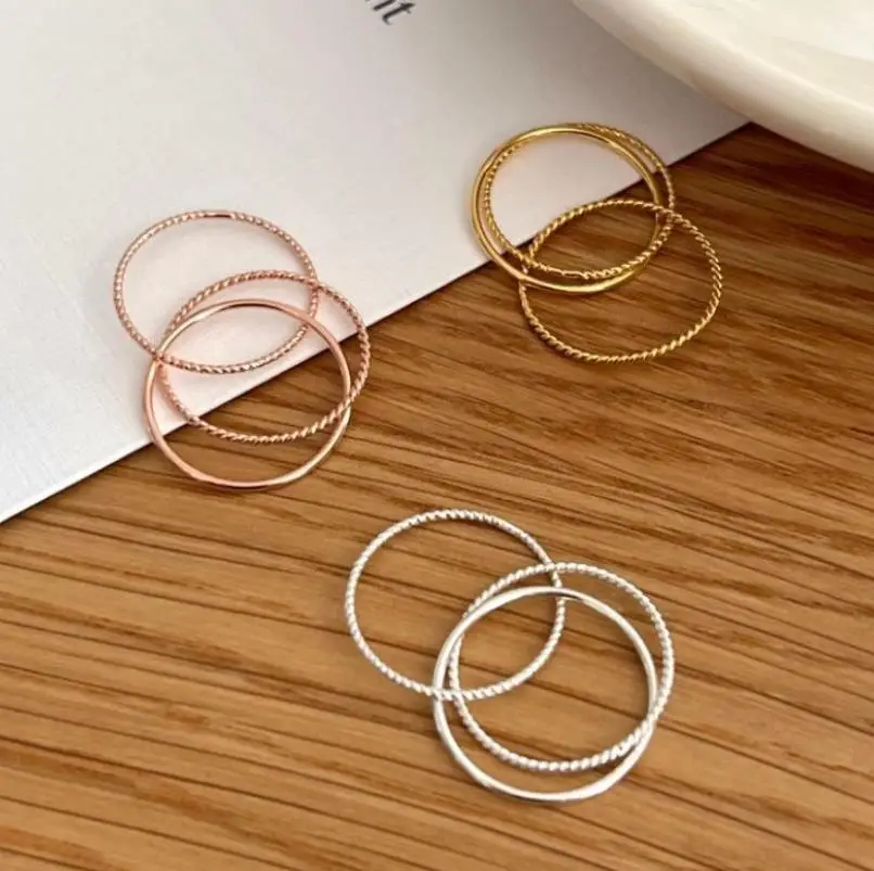 VIANRLA 925 Sterling Silver Ring Fashion Jewelry Rings Dropshipping Three Circle Rings Personalized Gifts Minimalist Style
VIANRLA 925 Sterling Silver Ring Fashion Jewelry Rings Dropshipping Three Circle Rings Personalized Gifts Minimalist Style