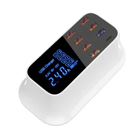 LAIMODA 8 Port Desktop Charging Station Hub Multiple USB Charger with Quick Charge 3.0 USB Port Type C Port and LCD Display
LAIMODA 8 Port Desktop Charging Station Hub Multiple USB Charger with Quick Charge 3.0 USB Port Type C Port and LCD Display