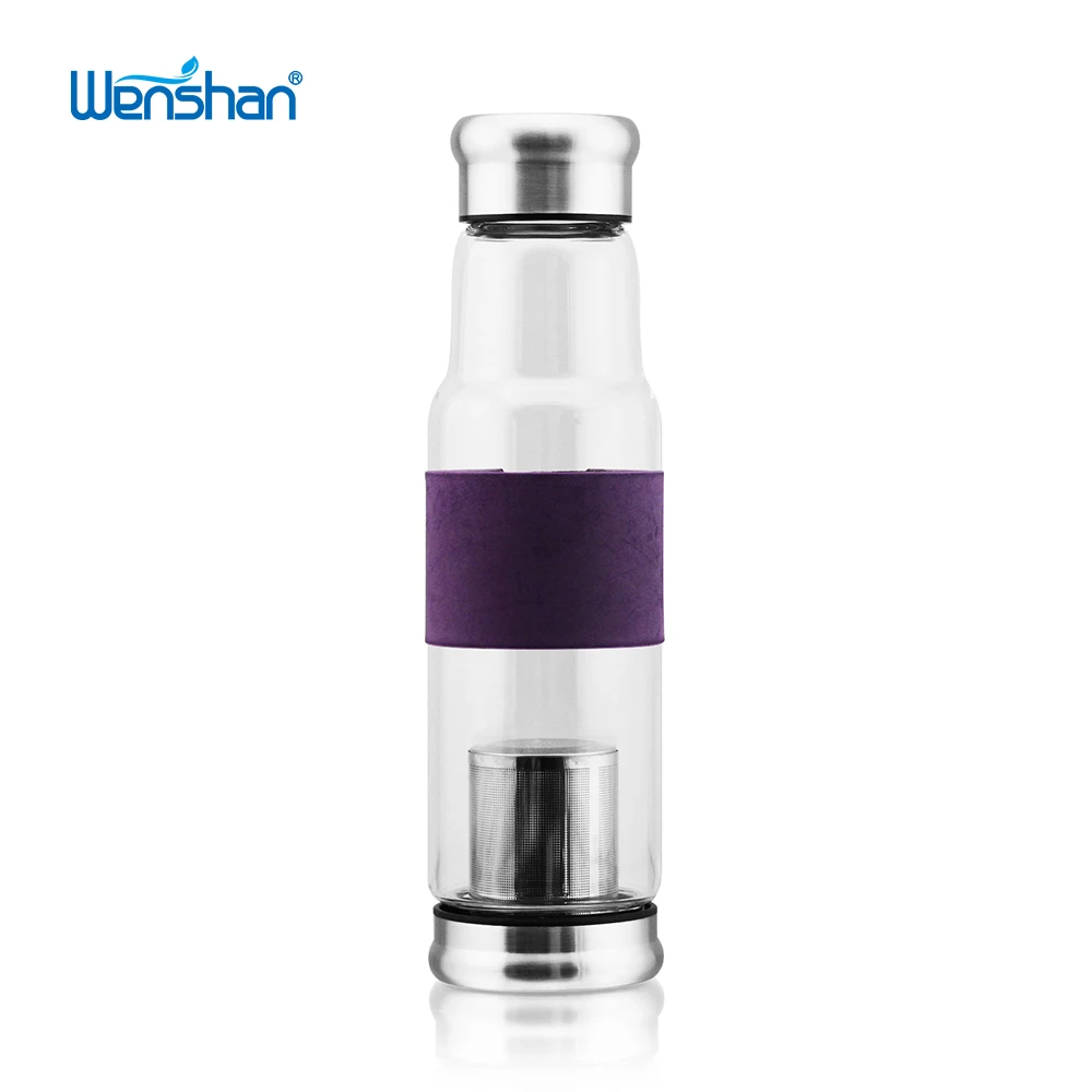 Double household insulated glass with lid student water bottle portable tea bottle, Transparency
Double household insulated glass with lid student water bottle portable tea bottle, Transparency