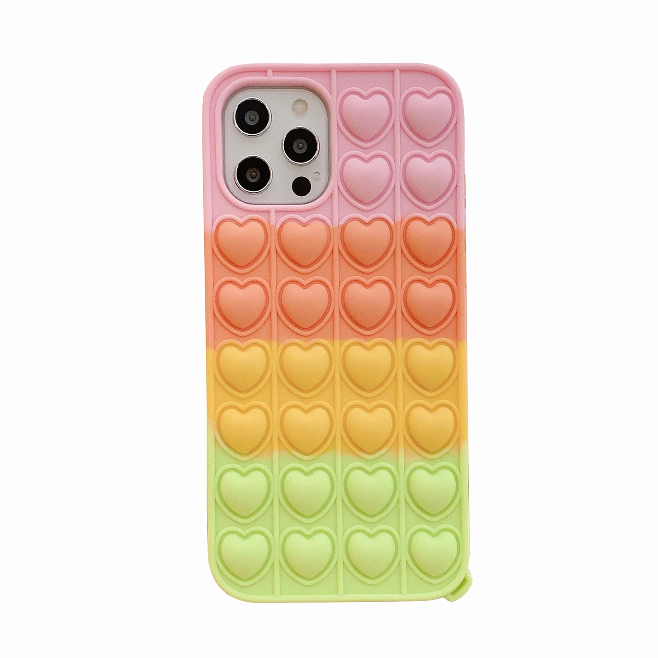 For Iphone 11 12 Pro Max Case Heart Shape Fidget Bubble Shockproof Cellphone Silicone Cover For Iphone 12 Protective Case
For Iphone 11 12 Pro Max Case Heart Shape Fidget Bubble Shockproof Cellphone Silicone Cover For Iphone 12 Protective Case
