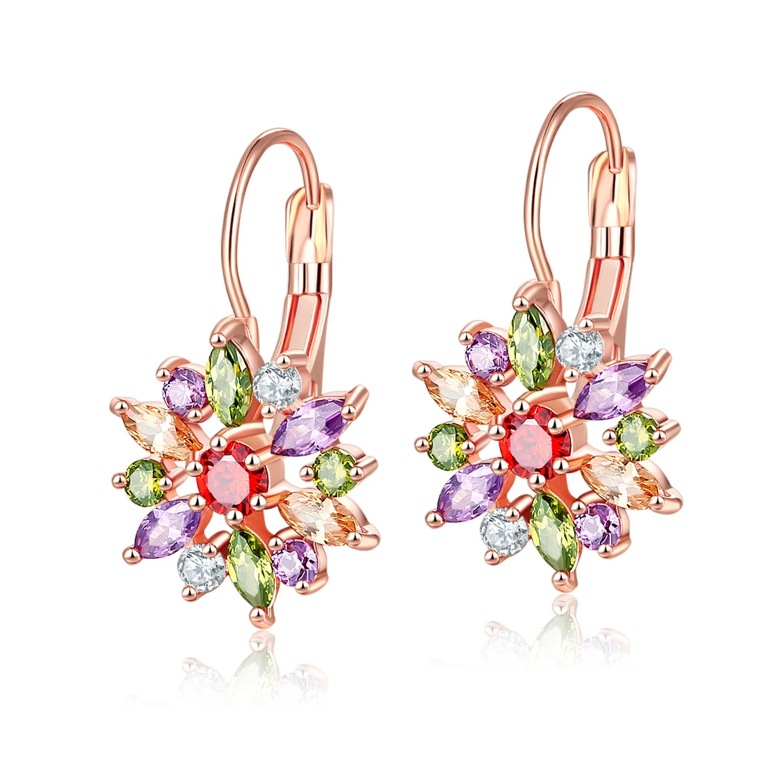 Factory direct sales women arete luxury rose gold copper hot dainty color cute crystal zircon jewelry
Factory direct sales women arete luxury rose gold copper hot dainty color cute crystal zircon jewelry