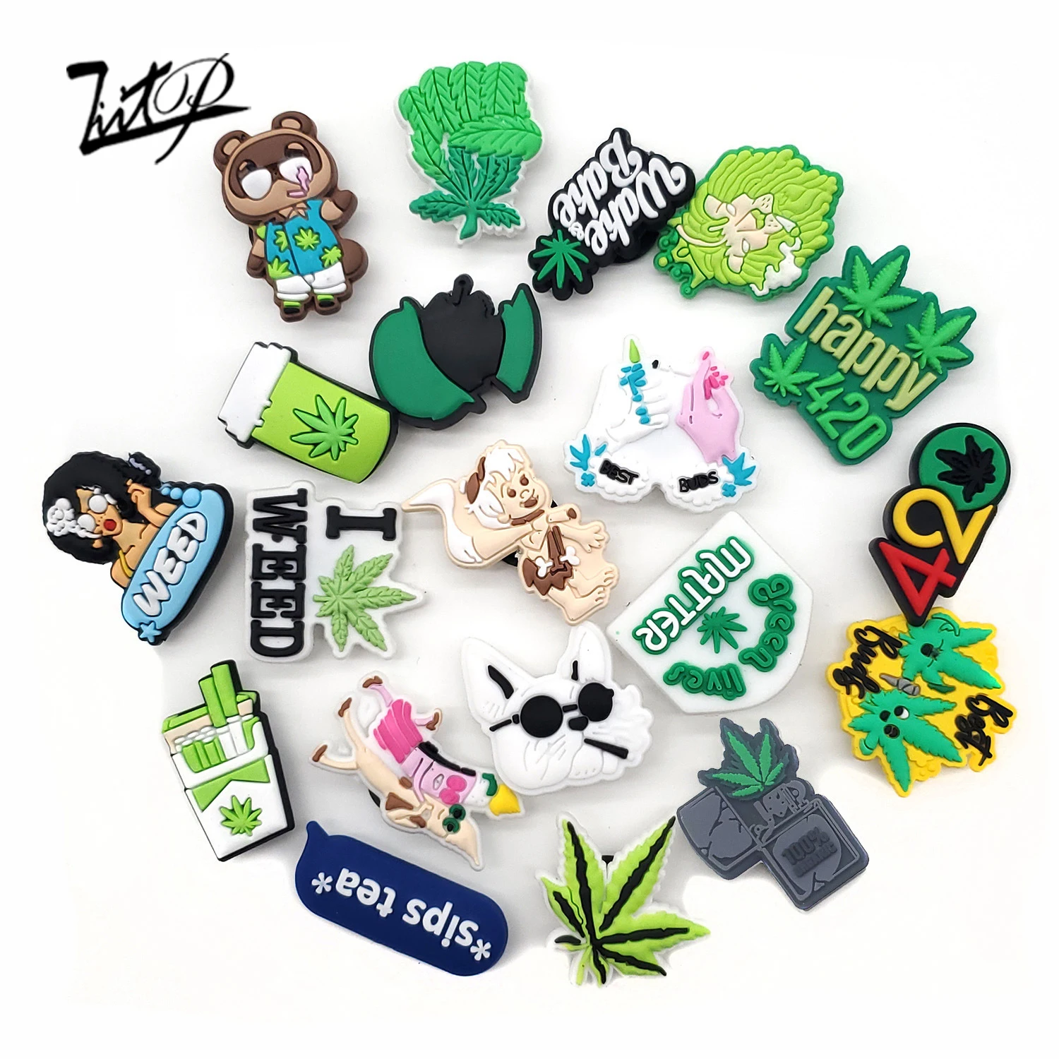 Wholesale popular creative custom plant leaves croc charm PVC designer charm shoes accessories
Wholesale popular creative custom plant leaves croc charm PVC designer charm shoes accessories
