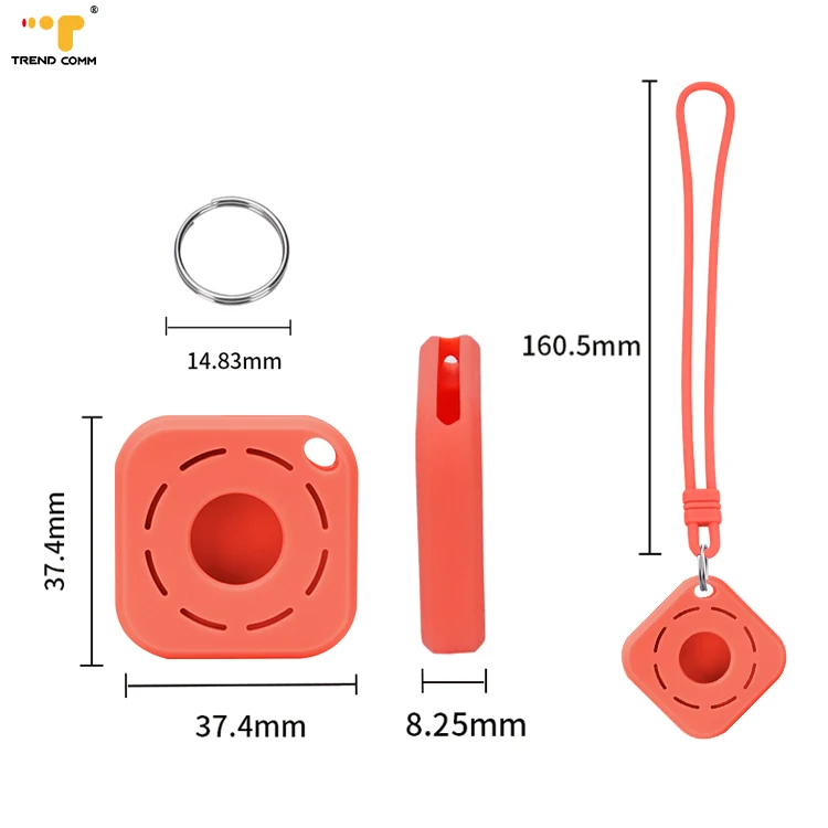 Silicone Cover For Airtags Keychain Newest Shockproof Rope Square Airtag Case Dog, 13 colors 
Silicone Cover For Airtags Keychain Newest Shockproof Rope Square Airtag Case Dog, 13 colors