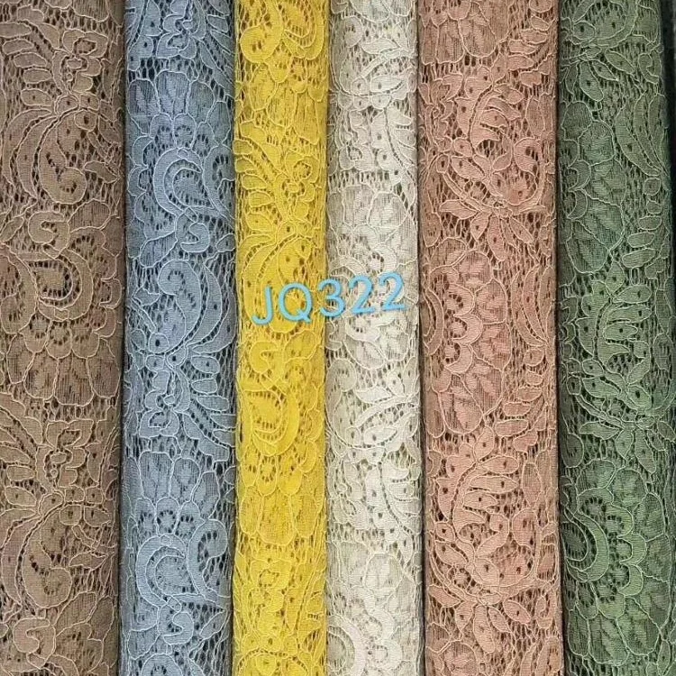 High Quality Guipure Dress Nylon Cotton Cord Chenille Lace Fabric