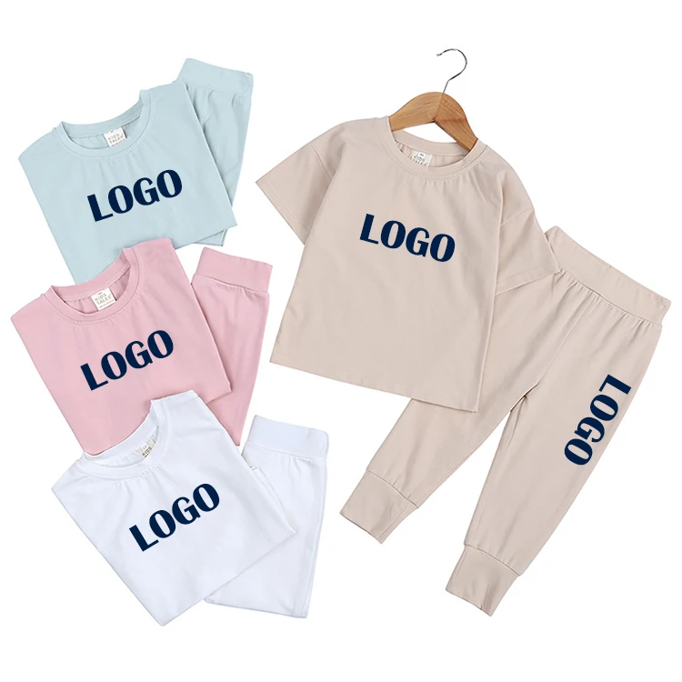 Solid Crew Neck Short Sleeve T-Shirt+Long Pants Kids Sets DIY Text Logo Image Print Kids Clothing Set
Solid Crew Neck Short Sleeve T-Shirt+Long Pants Kids Sets DIY Text Logo Image Print Kids Clothing Set