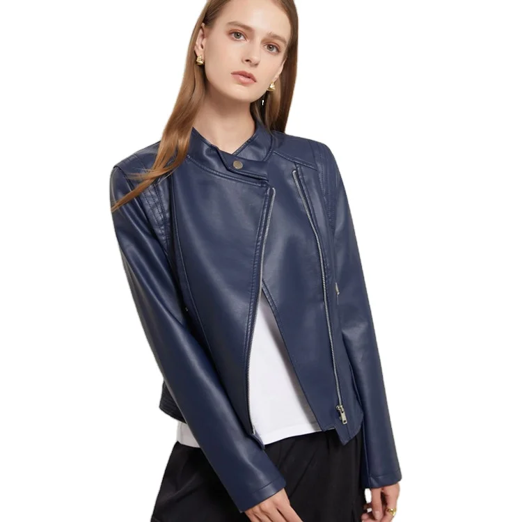 Leather Moto Motorcycle Women Male Leather Jacket, Black/ navy /apricot /red
Leather Moto Motorcycle Women Male Leather Jacket, Black/ navy /apricot /red