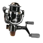 Double rocker full metal high Gear ratio shallow cup spinning fish reel