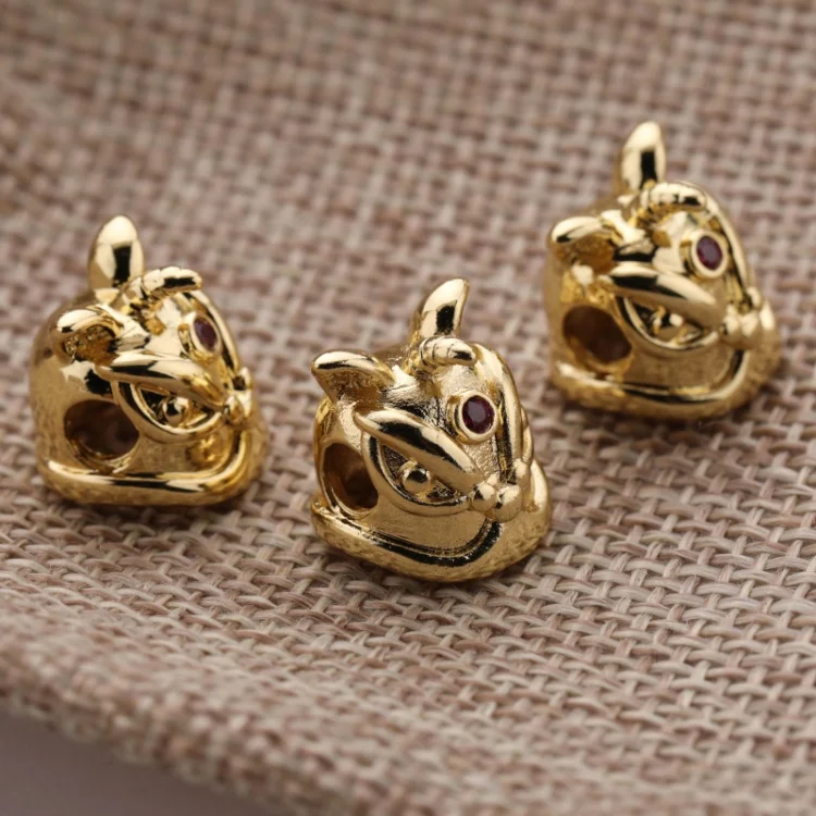 Wholesale 12mm Women Fashion Accessories Gold Plated Shar Pei Dog Design DIY Beads for Jewelry Bracelet Necklace Making
Wholesale 12mm Women Fashion Accessories Gold Plated Shar Pei Dog Design DIY Beads for Jewelry Bracelet Necklace Making