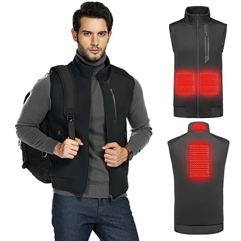 New Men's Smart Heating Vest for Camping Hiking Skiing Fishing Winter Black Heated Vest
New Men's Smart Heating Vest for Camping Hiking Skiing Fishing Winter Black Heated Vest