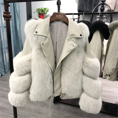 10% Off 2020 Winter Motorcycle Sheepskin Fur Jacket Model Designer Women Fox Fur Coat Woman Trendy Genuine Leather Coats
10% Off 2020 Winter Motorcycle Sheepskin Fur Jacket Model Designer Women Fox Fur Coat Woman Trendy Genuine Leather Coats