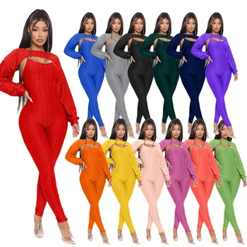M2978-2021 Activewear Solid Color Ladies Jumpsuit Yoga Sets Fitness Women 2pc Outfits, As picture or customized make
M2978-2021 Activewear Solid Color Ladies Jumpsuit Yoga Sets Fitness Women 2pc Outfits, As picture or customized make