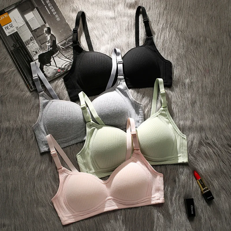 New Wire Free bra and panty set high quality women's thin cotton bra underwear bra brief sets women
New Wire Free bra and panty set high quality women's thin cotton bra underwear bra brief sets women