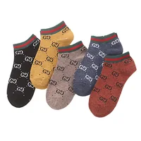 New men and women with the same double G letter tide socks cotton fashion low to help sports boat socks
New men and women with the same double G letter tide socks cotton fashion low to help sports boat socks