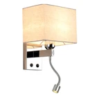 Factory selling Morden Square Led Bedside Reading Wall Lamp indoor For Hotel Home