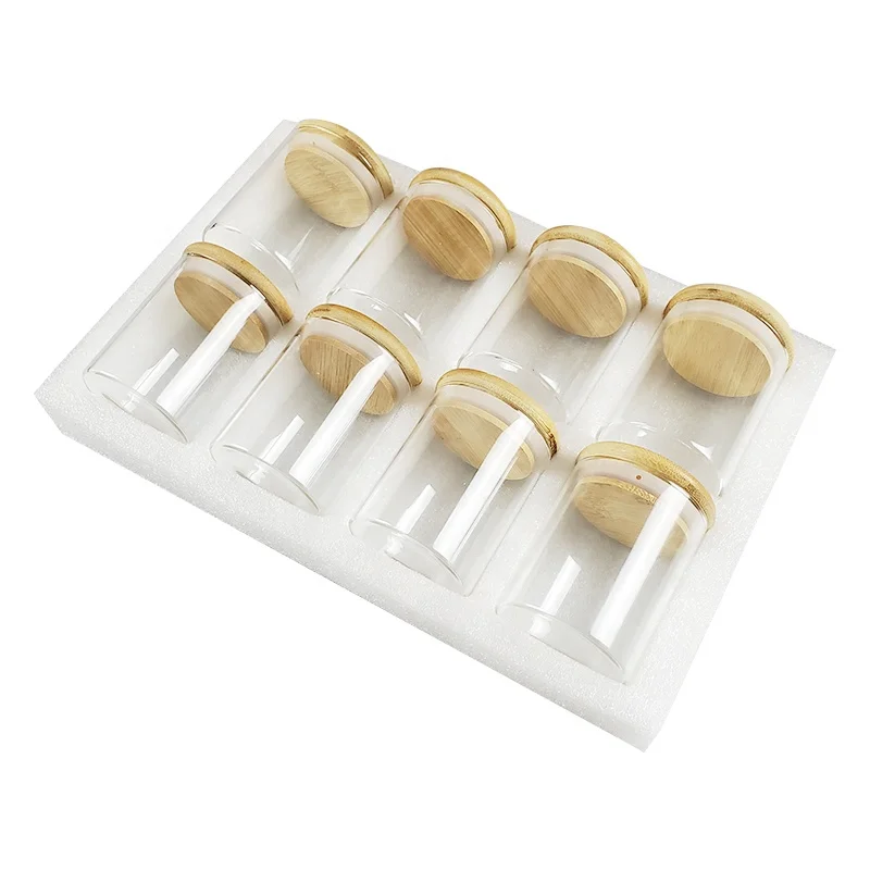 8Pcs/set 250ml Glass Jar for Food Bamboo Lid Jar Wholesale Airtight Spice Jars, Clear
8Pcs/set 250ml Glass Jar for Food Bamboo Lid Jar Wholesale Airtight Spice Jars, Clear